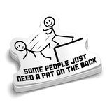 Pat On The Back - Hard Hat Decal