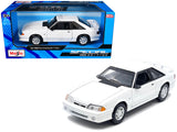 1993 Ford Mustang SVT Cobra White Special Edition Series 1/24 Diecast Model Car by Maisto