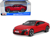 2022 Audi RS eTron GT Red with Black Top and Sunroof Special Edition Series 1/25 Diecast Model Car by Maisto