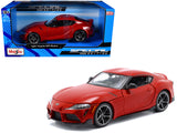 Toyota GR Supra Red Special Edition Series 1/24 Diecast Model Car by Maisto