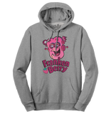 Franken Berry Monster Cereal Mascot Hooded Sweatshirt - Oxford Gray