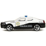 2006 Dodge Charger Police Black and White Policia Civil Fast & Furious Series 1/32 Diecast Model Car by Jada