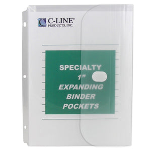 Binder Pocket, Clear, 10/Pk, 33747