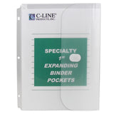 Binder Pocket, Clear, 10/Pk, 33747