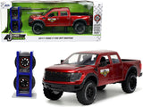 2011 Ford F150 SVT Raptor Pickup Truck Candy Red Metallic Mickey Thompson Tires & Wheels with Extra Wheels Just Trucks Seri