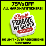 My Helper - Hard Hat Decal