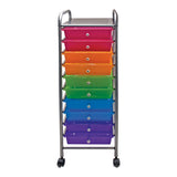 10 Drawer Organizer, Multicolored Drawers