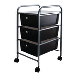 3 Drawer Organizer, Smoke-Colored Drawers