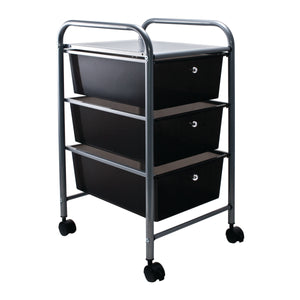 3 Drawer Organizer, Smoke-Colored Drawers