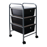 3 Drawer Organizer, Smoke-Colored Drawers