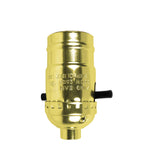 Brass Push-Through Socke (Pack Of 1)