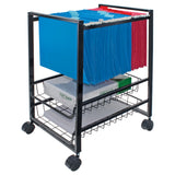 Mobile File Cart-Letter Size Suspension File, Black