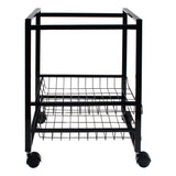 Mobile File Cart-Letter Size Suspension File, Black