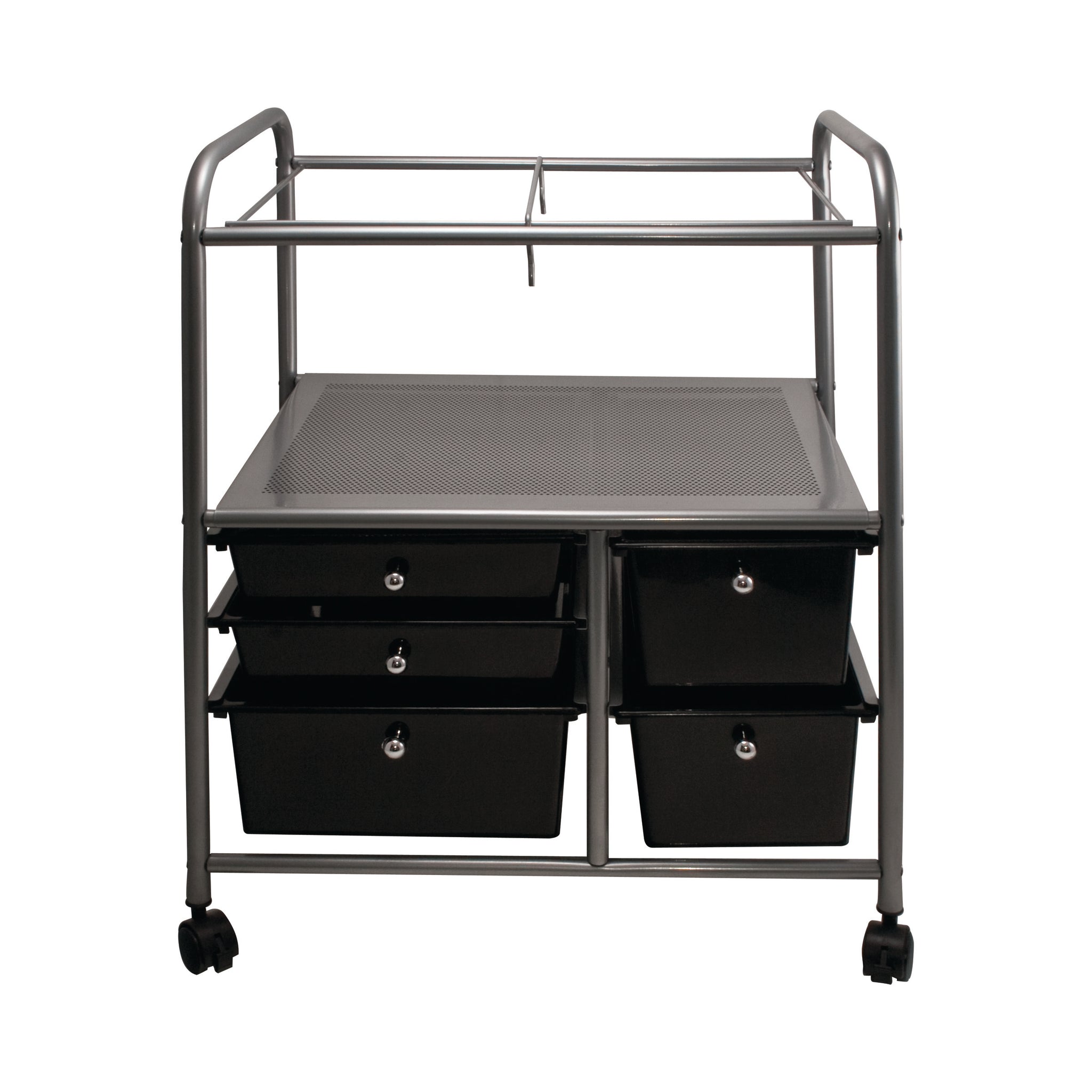 Mobile Organizer File Cart With 5 Drawers