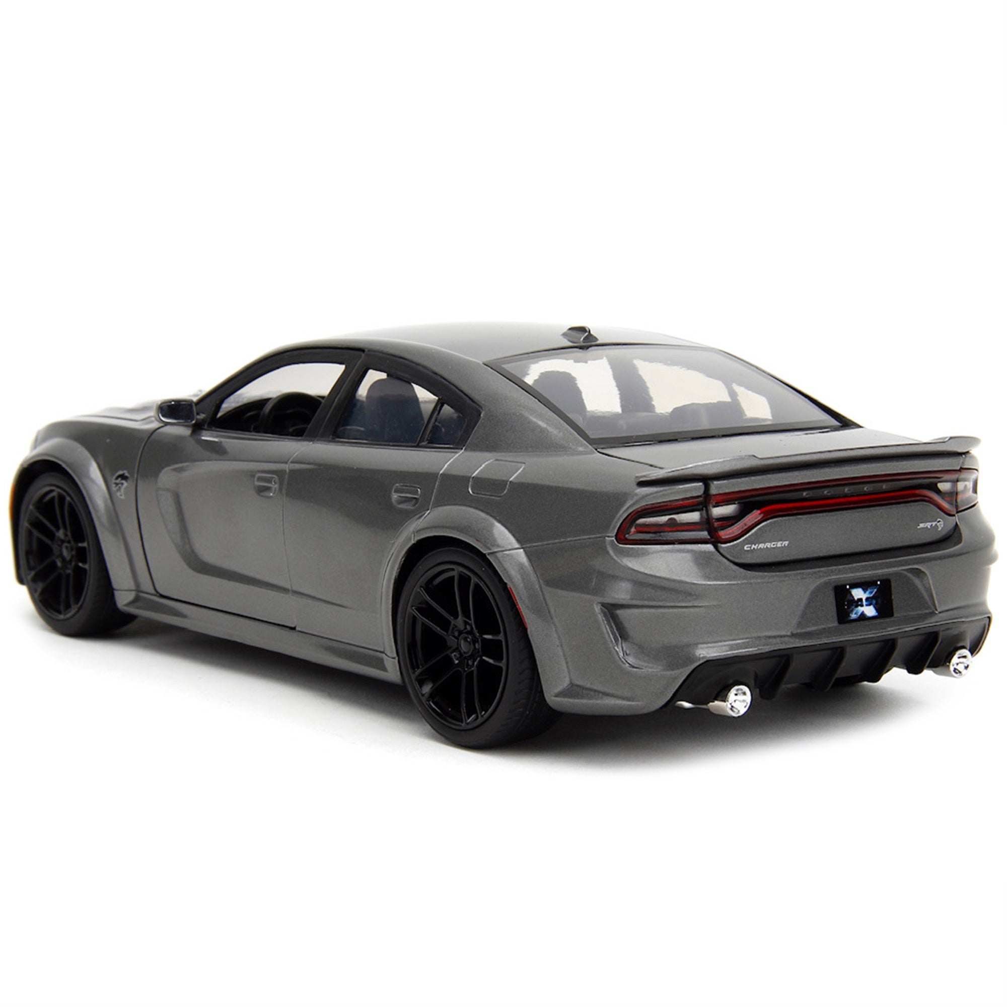 2021 Dodge Charger Srt Hellcat Gray Metallic Fast X (2023) Movie Fast & Furious Series 1/24 Diecast Model Car By Jada