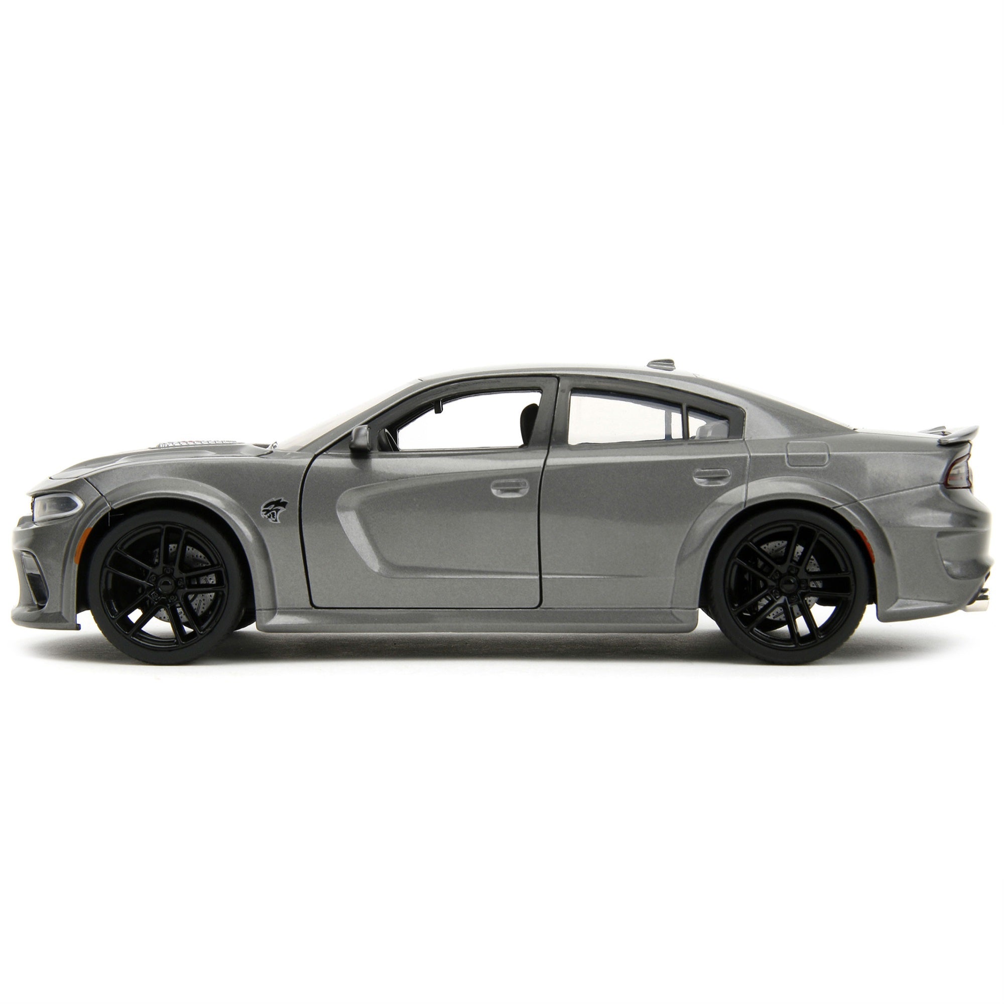 2021 Dodge Charger Srt Hellcat Gray Metallic Fast X (2023) Movie Fast & Furious Series 1/24 Diecast Model Car By Jada