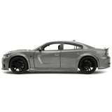 2021 Dodge Charger Srt Hellcat Gray Metallic Fast X (2023) Movie Fast & Furious Series 1/24 Diecast Model Car By Jada
