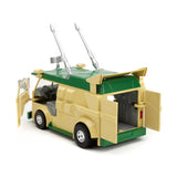 Party Wagon Green and Beige and Donatello Diecast Figure Teenage Mutant Ninja Turtles Hollywood Rides Series Diecast Model b