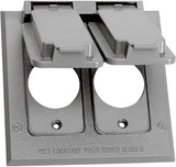 RECEPT COVR 1FLIP 2G GRY (Pack of 1)