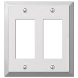 WALLPLT 2RCKR/GFCI PC (Pack of 1)