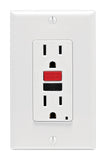 GFI RECPT W/R&B BUTN WHT (Pack of 1)