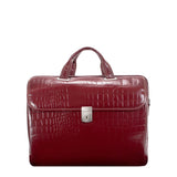 MONTEROSSO | SERVANO | 13 Leather Tablet Briefcase Red