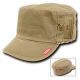 French Round Bill Caps, Khaki, Xl (037)