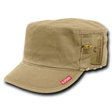French Round Bill Caps, Khaki, Xl (037)
