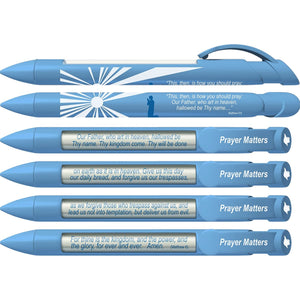Greeting Pen Rotating Message Prayer Matters - Lord'S Prayer Scripture Pen 6 Pack (36032)