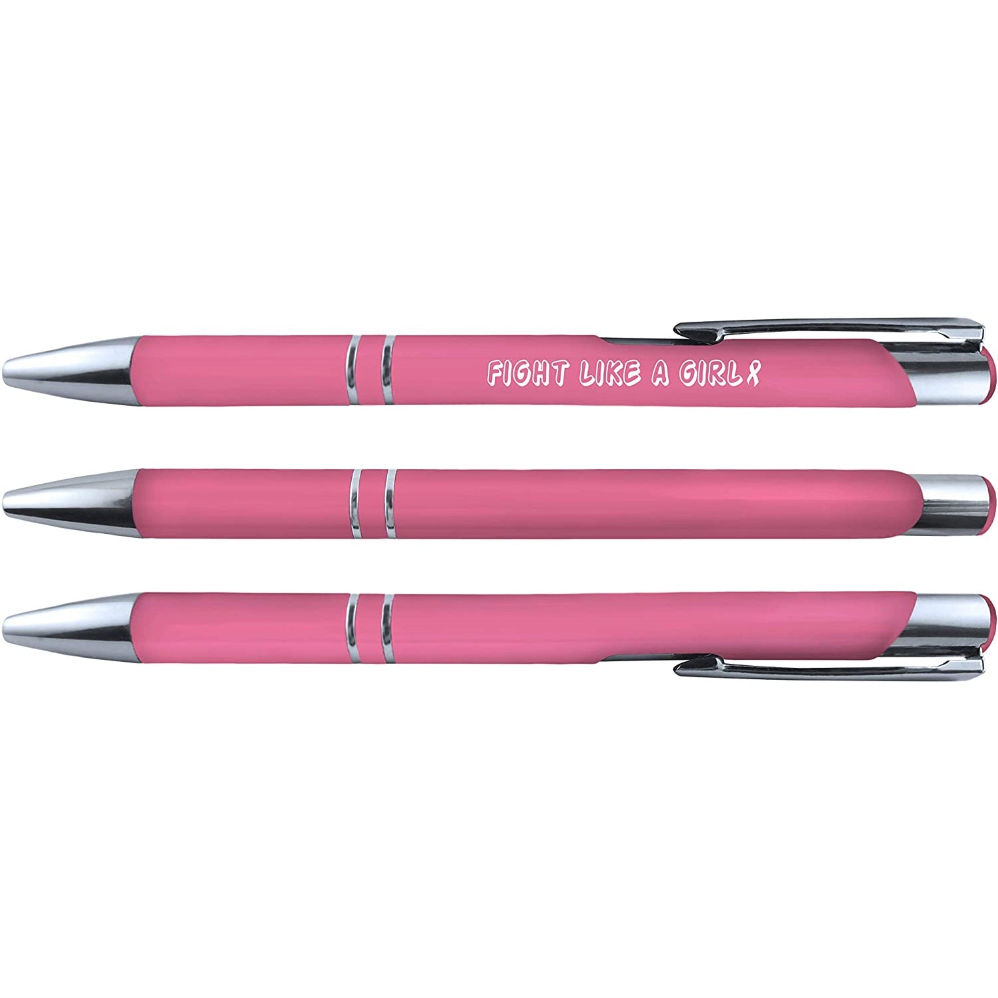 Soft Touch Breast Cancer Awareness 3 Design 6 Pen Set 36082