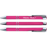 Soft Touch Breast Cancer Awareness 3 Design 6 Pen Set 36082