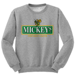 Mickey's Fine Malt Liquor Beer Logo Crewneck Sweatshirt - Athletic Heather Gray