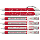 Love Pen Set By Greeting Pen- Love Pen Set Rotating Message 6 Pen Set- 36569
