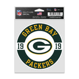 Green Bay Packers Decal 3.75x5 Patch Fan
