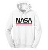 NASA Worm Logo Hooded Sweatshirt - White
