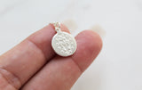 Round Miraculous Medal in 925 Sterling Silver