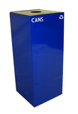 36Gc01-Bl-Vv Ergode Recycling Containers - Compact, Customizable, Durable Steel Construction - 4 Sizes, 4 Colors, 4 Lid Options