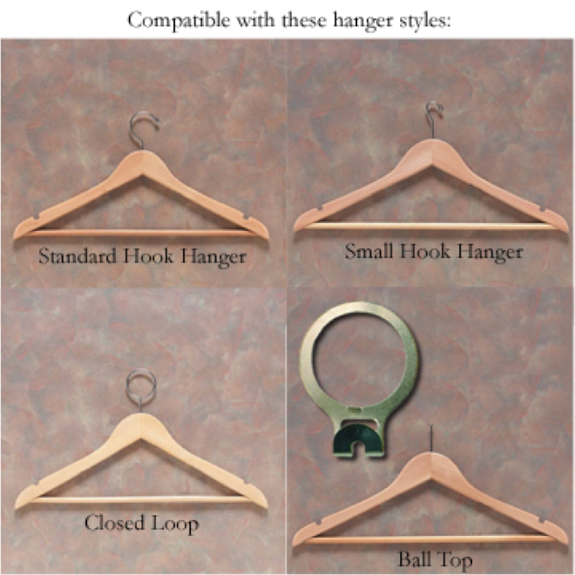 Wooden Mallet 38 Oak Coat & Hat Rack, 5/8 Diameter Bar, Black