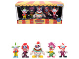 Set of 5 Diecast Figures Killer Klowns from Outer Space (1988) Movie Metalfigs Series Diecast Models by Jada