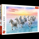Trefl 500 Piece Jigsaw Puzzles, Galloping White Horses