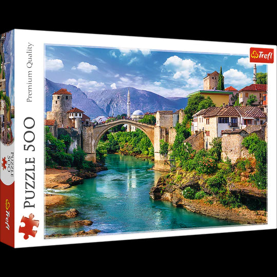Trefl 500 Piece Jigsaw Puzzles, Old Bridge In Mostar, Bosnia And Herzegovina