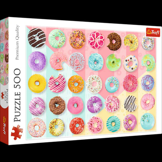 Trefl 500 Piece Jigsaw Puzzles, Sweet Donuts