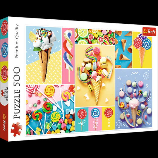 Trefl 500 Piece Jigsaw Puzzles, Favorite Sweets, Food