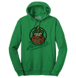 Vernor's Ginger Ale Woody Gnome Hooded Sweatshirt - Kelly Green