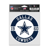 Dallas Cowboys Decal 3.75x5 Patch Fan