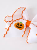 Halloween Pumpkin Bow Hairpin