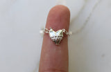 Immaculate Heart of Mary Necklace in Sterling Silver