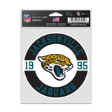 Jacksonville Jaguars Decal 3.75x5 Patch Fan