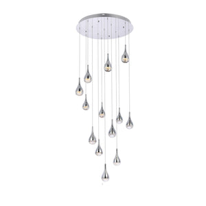Amherst 30 Inch Led Chandelier In Chrome