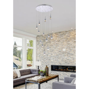 Amherst 30 Inch Led Chandelier In Chrome